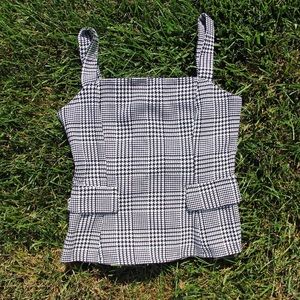 forever 21 plaid crop top